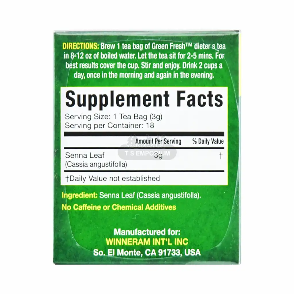 美国大洋 减肥茶 强效中草药无咖啡因 18包入/54g