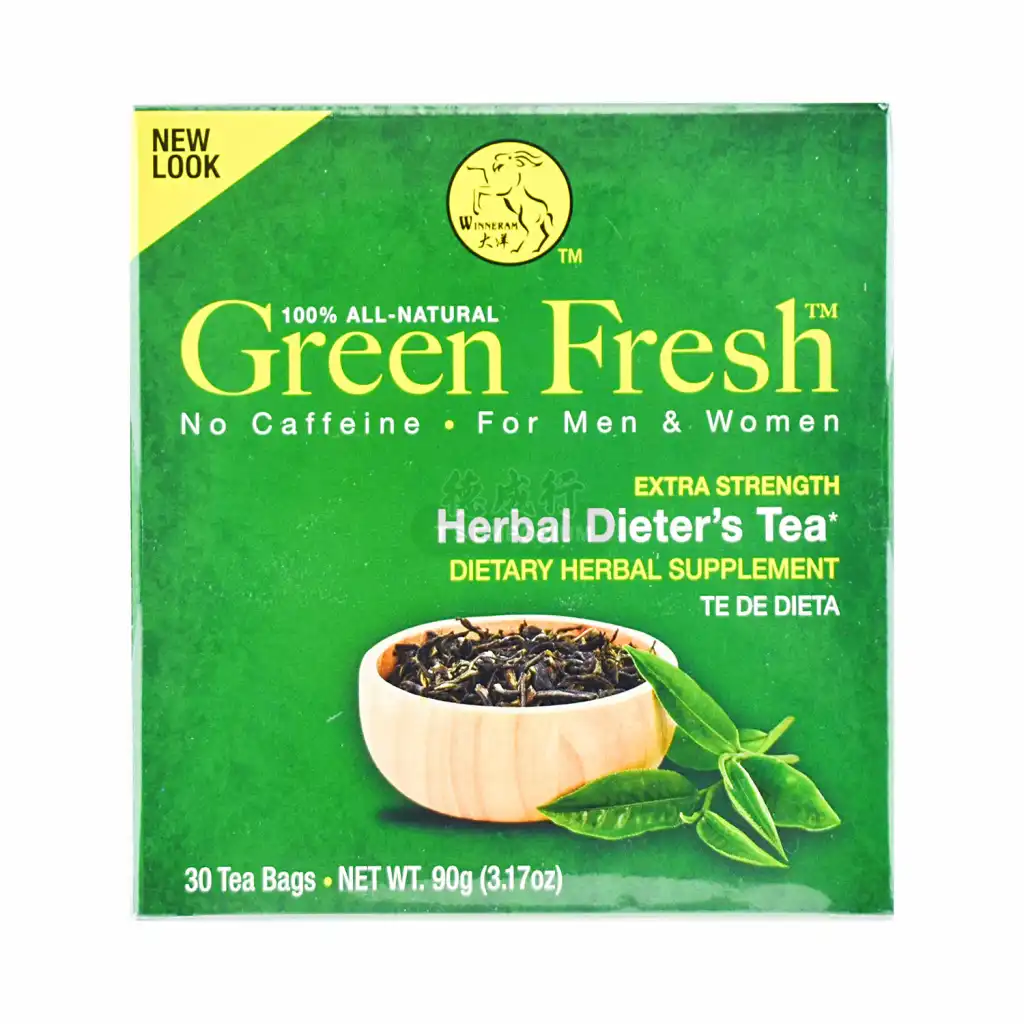 WINNERAM GREEN FRESH Extra Strength Herbal Dieter's Tea (30 Tea Bags) 90g