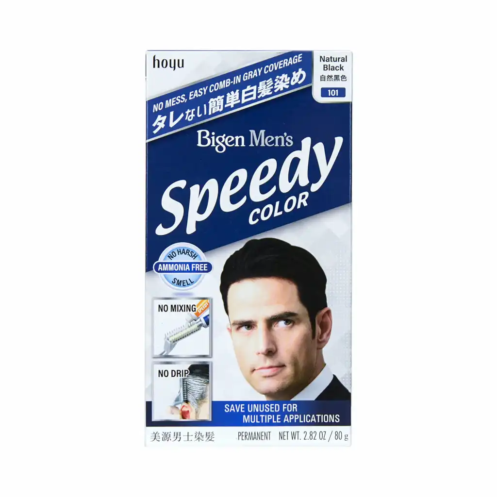 美源 男士染发膏 (#101 自然黑色 Natural Black) 80g