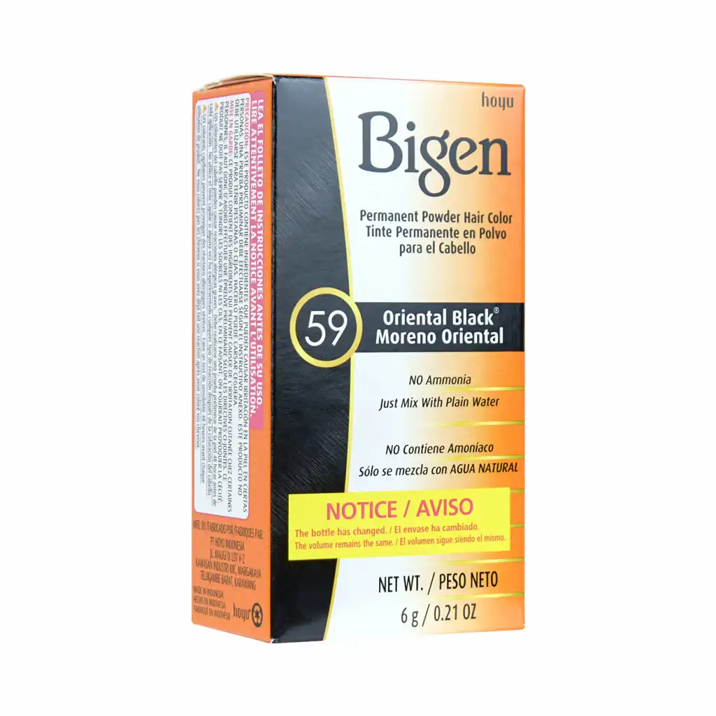 BIGEN Permanent Powder Hair Color (#59 Oriental Black) 6g