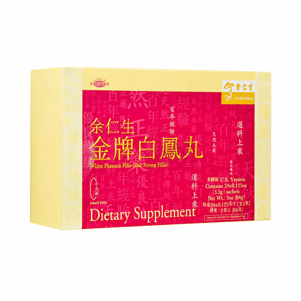 余仁生 金牌白凤丸 24袋入/84g【美国版】*Exp(M/D/Y):01/01/2027
