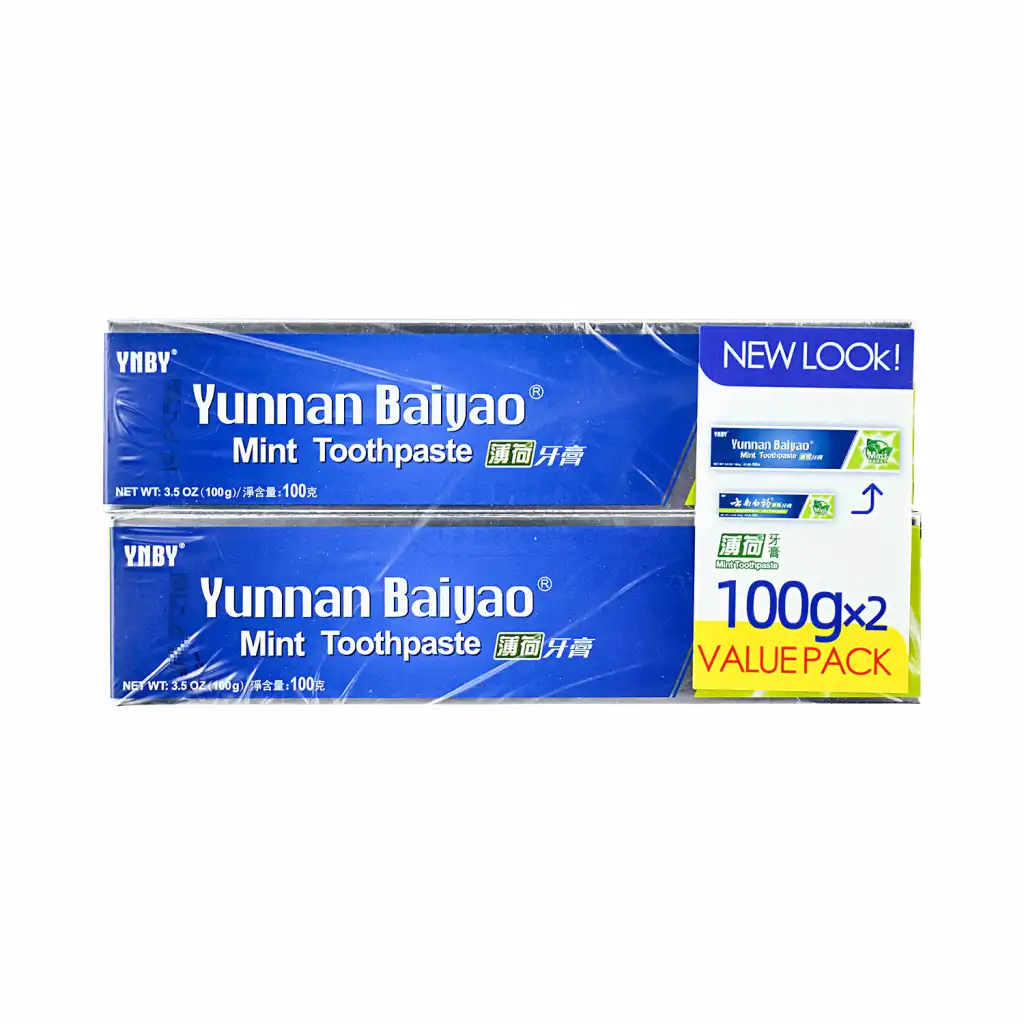 云南白药 薄荷牙膏 2pcs/200g