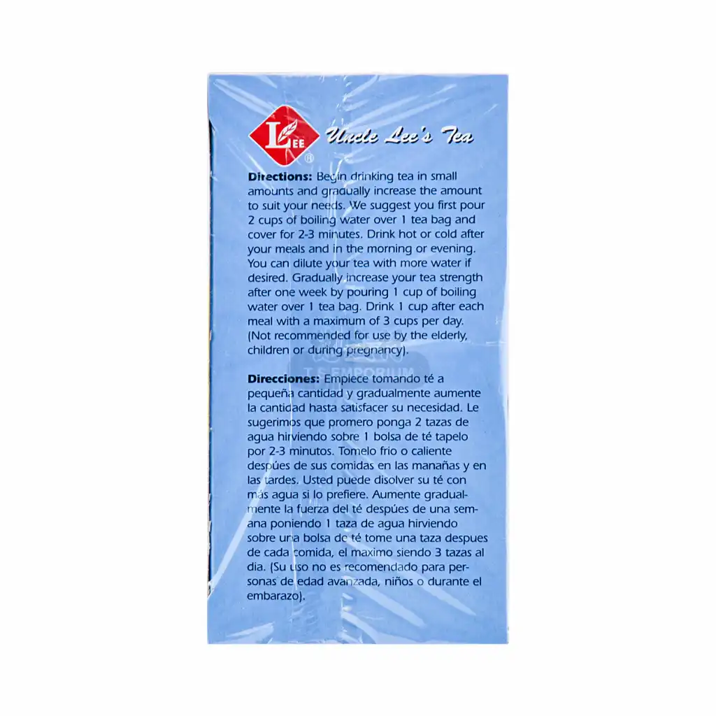 美国Uncle Lee's 塑身减肥茶 无咖啡因 柠檬味 30包入/60g