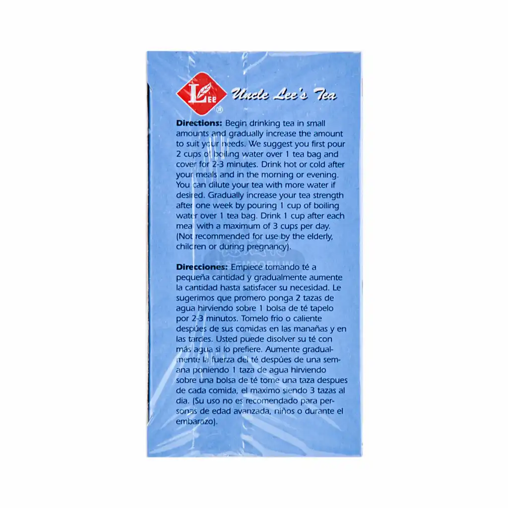 美国Uncle Lee's 塑身减肥茶 无咖啡因 肉桂味 30包入/60g