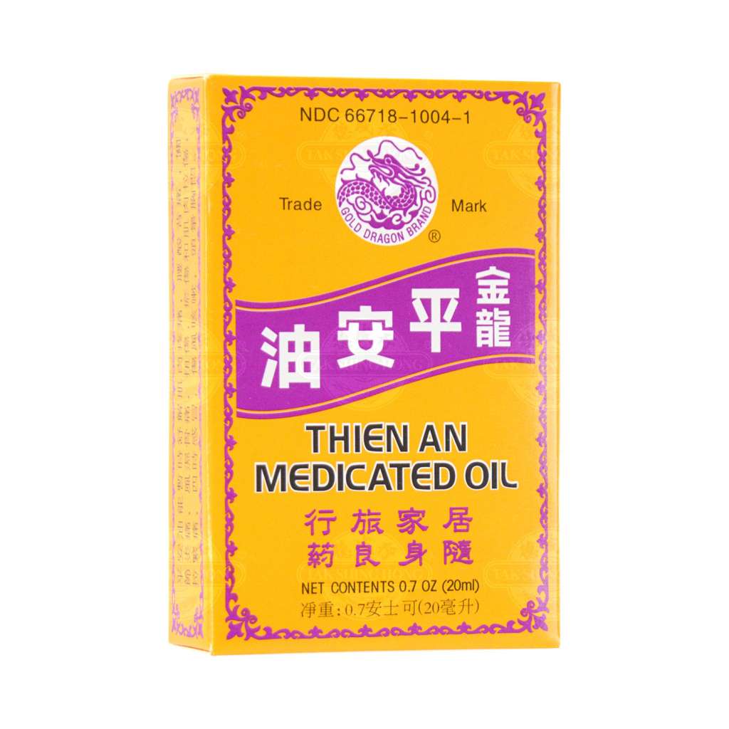 GOLD DRAGON BRAND Thien An (Ping An) Medicated Oil 20ml - Tak Shing Hong