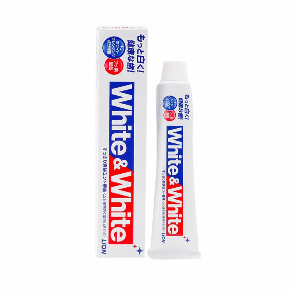 LION White&White Bright White Toothpaste 150g