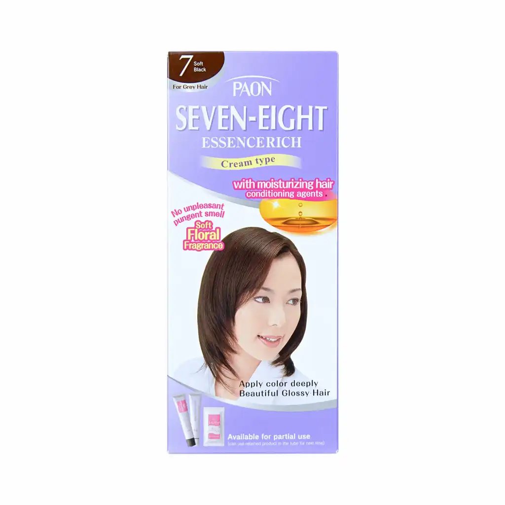 早染 永久染发乳霜-柔软花香型 (#7 柔黑色 Soft Black) 50g
