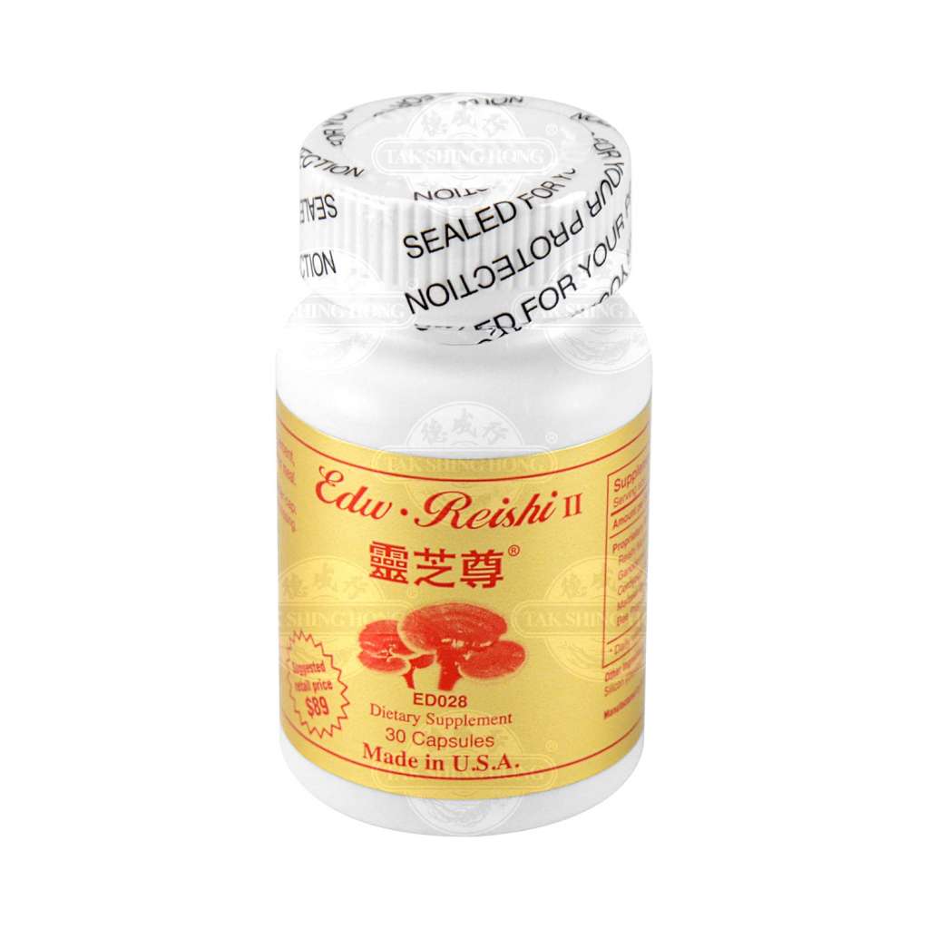 EDW Reishi II ED028 Dietary Supplement 30 Capsules - Tak