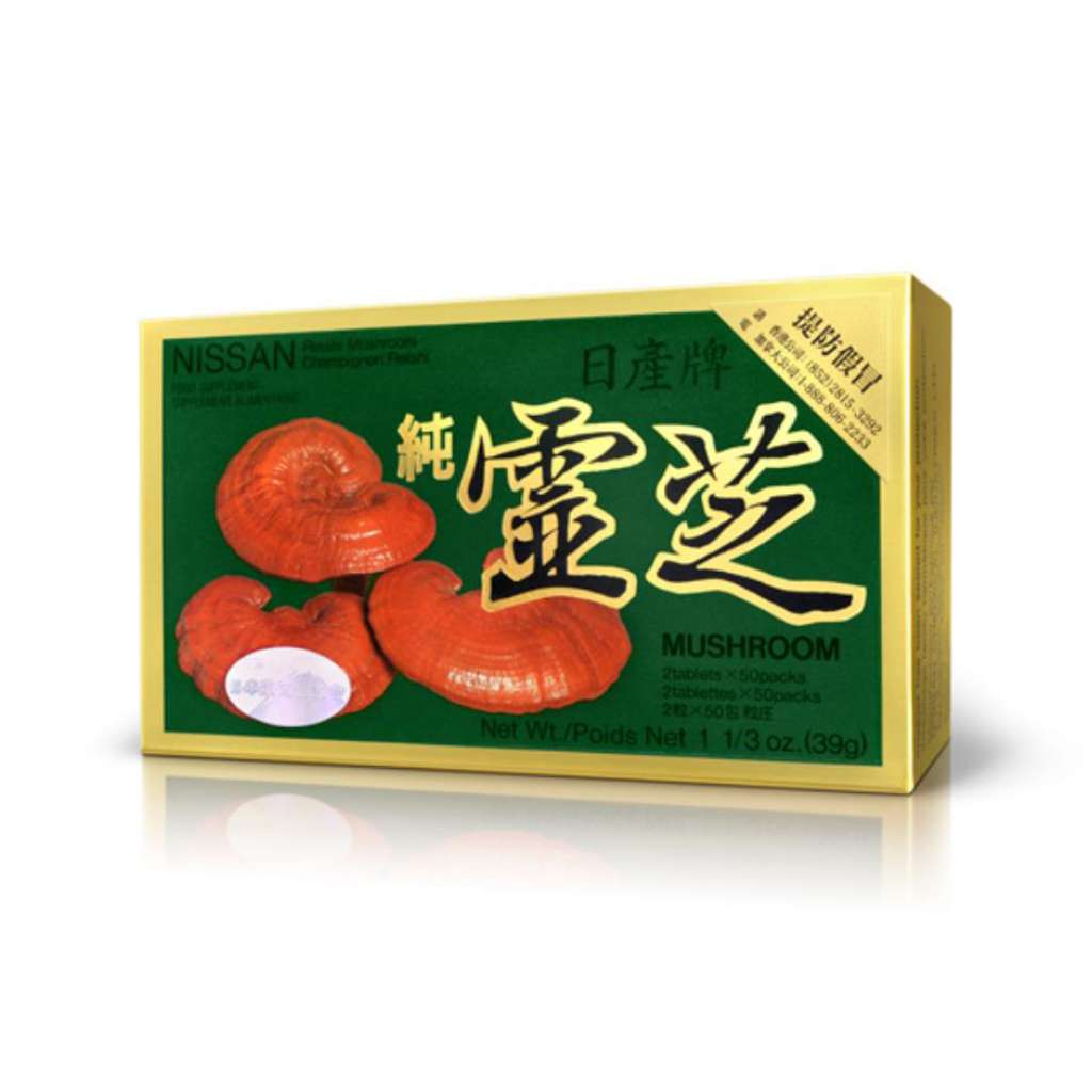 NISSAN REISHI Mushroom (2tablets*50packs) 39g - Tak Shing Hong
