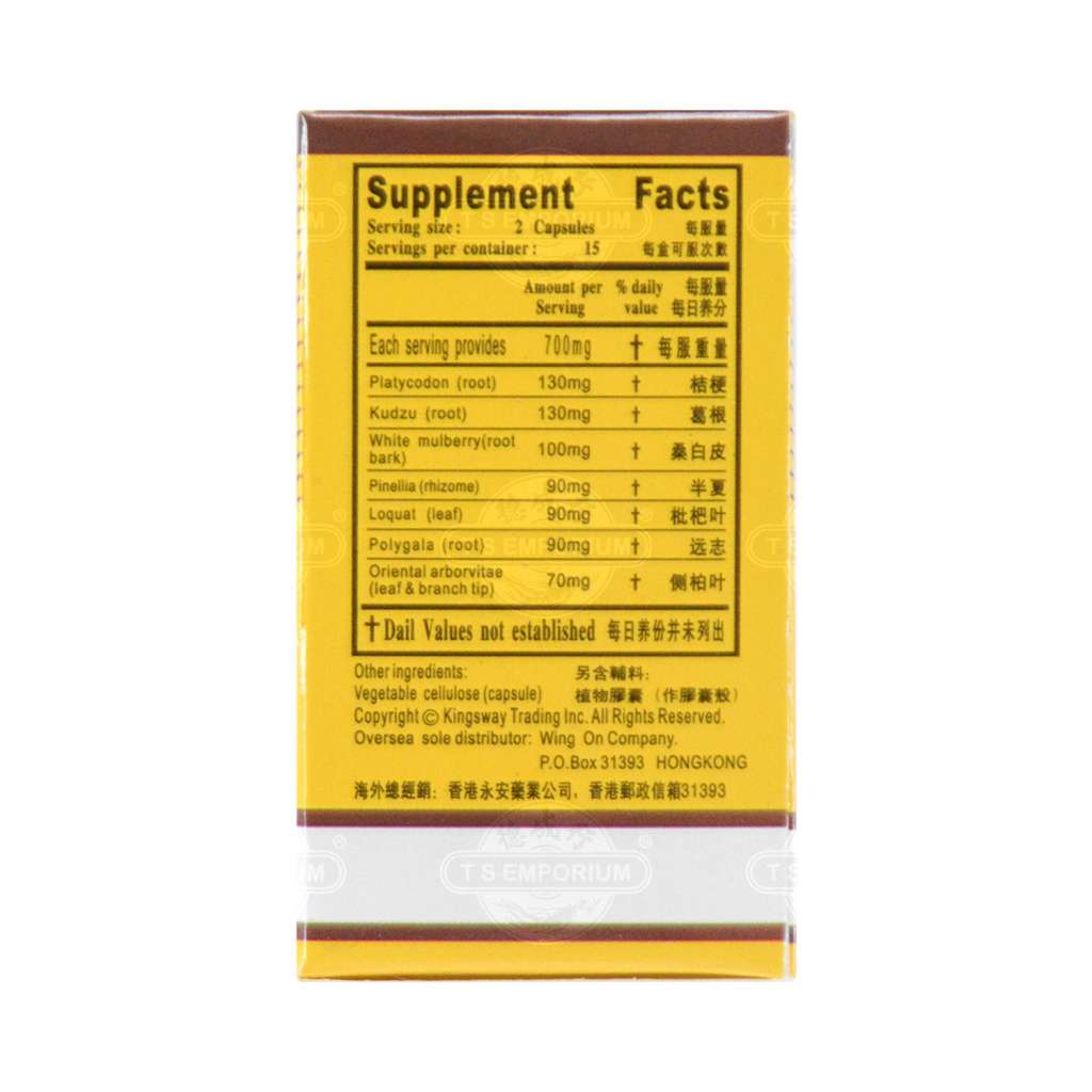 YIN KONG Platycodon Root Decoction Bronchial Support (Zhi Qi