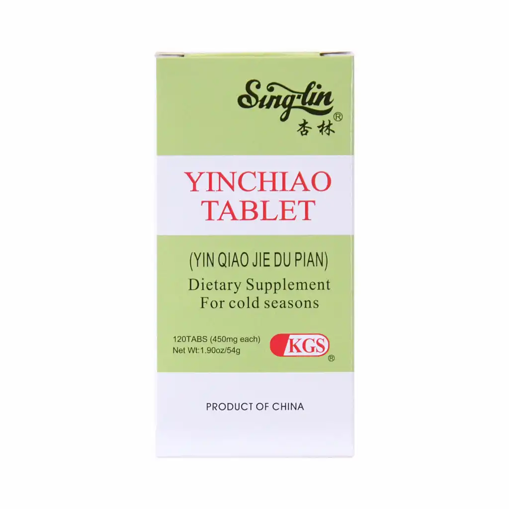 SINGLIN Yin Chiao Tablet (Yin Qiao Jie Du Pian) Dietary Supplement For Cold Seasons 120tablets