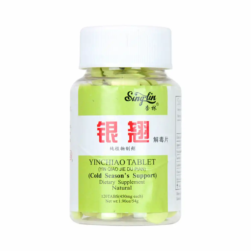 SINGLIN Yin Chiao Tablet (Yin Qiao Jie Du Pian) Dietary Supplement For Cold Seasons 120tablets