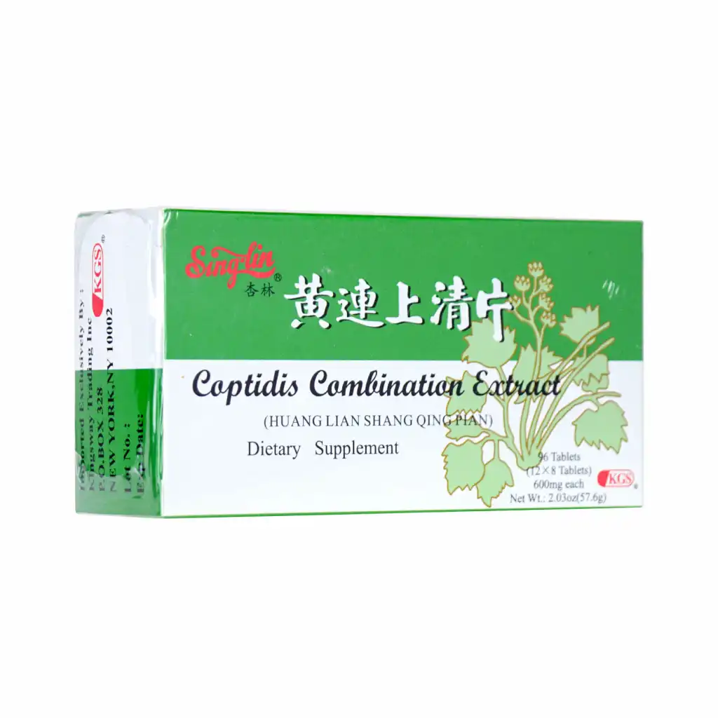 SINGLIN Coptidis Combination Extract (Huang Lian Shang Qing Pian) Dietary Supplement 96 Tablets