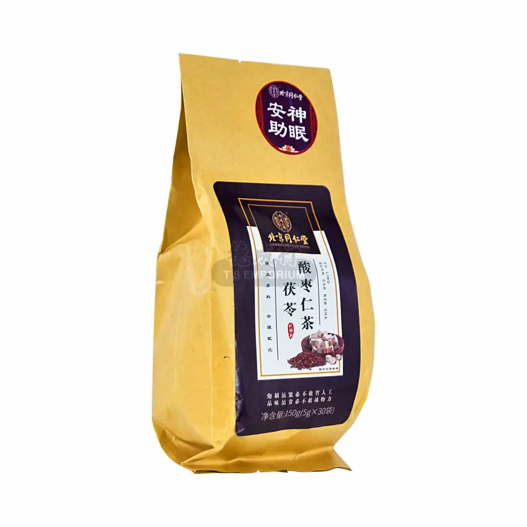 北京同仁堂茯苓酸枣仁茶-安神助眠30袋入/150g - 美国德成行