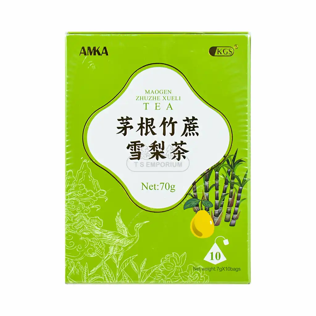 AMKA 茅根竹蔗雪梨茶 10袋入/70g