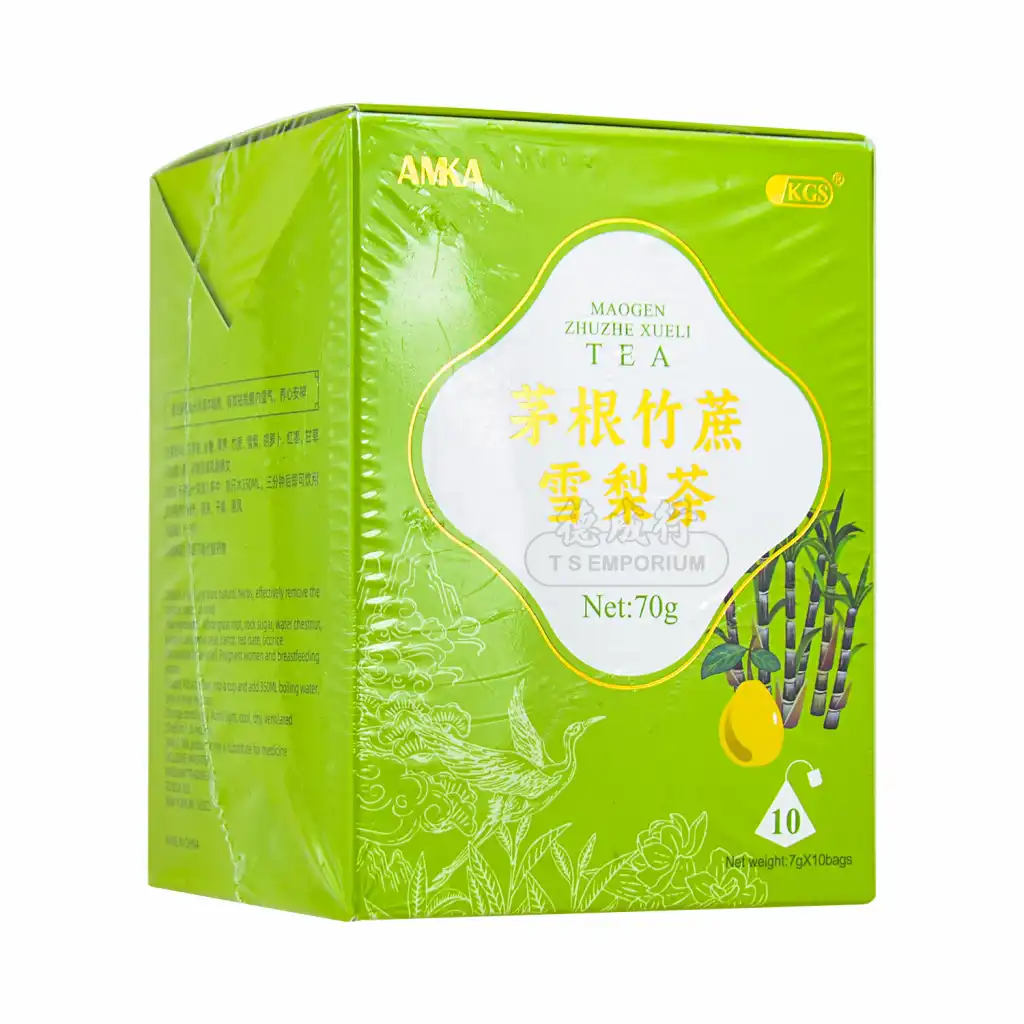 AMKA 茅根竹蔗雪梨茶 10袋入/70g