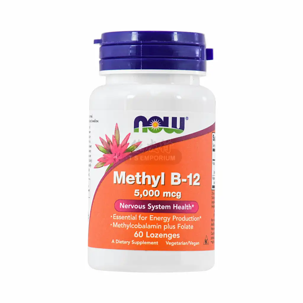 NOW FOODS Methyl B-12 5,000mcgX60 Lozenges