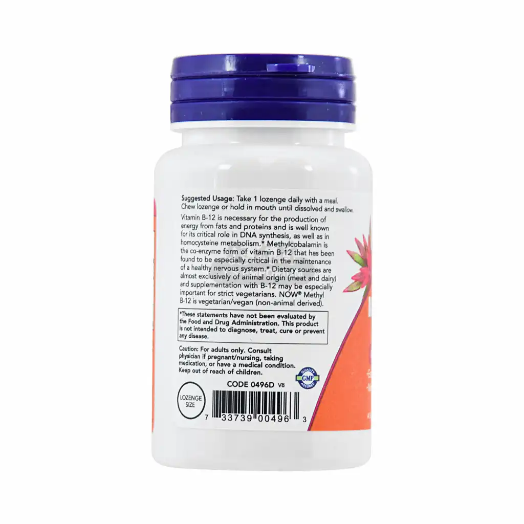 NOW FOODS Methyl B-12 5,000mcgX60 Lozenges