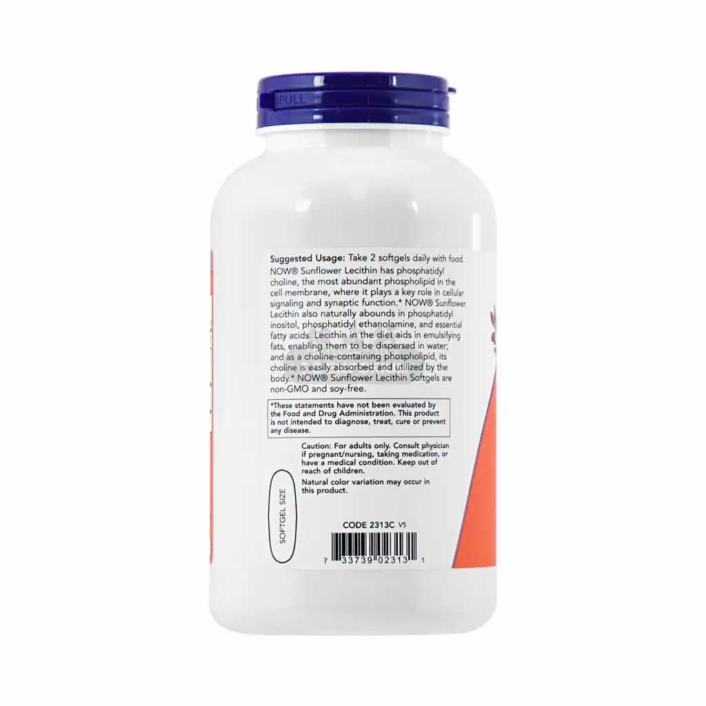 NOW美国诺奥 向日葵卵磷脂 软胶囊 1200mgX200粒