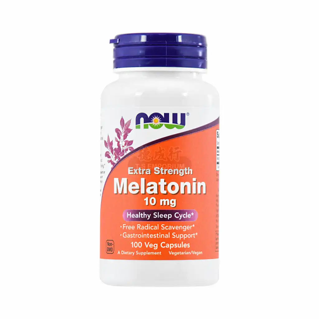 NOW美国诺奥 强力褪黑素 素食胶囊 10mgX100粒