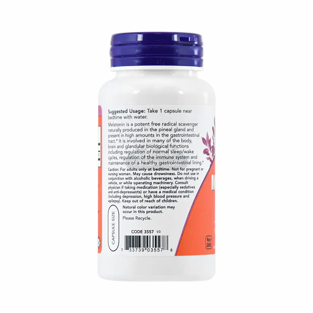 NOW美国诺奥 强力褪黑素 素食胶囊 10mgX100粒
