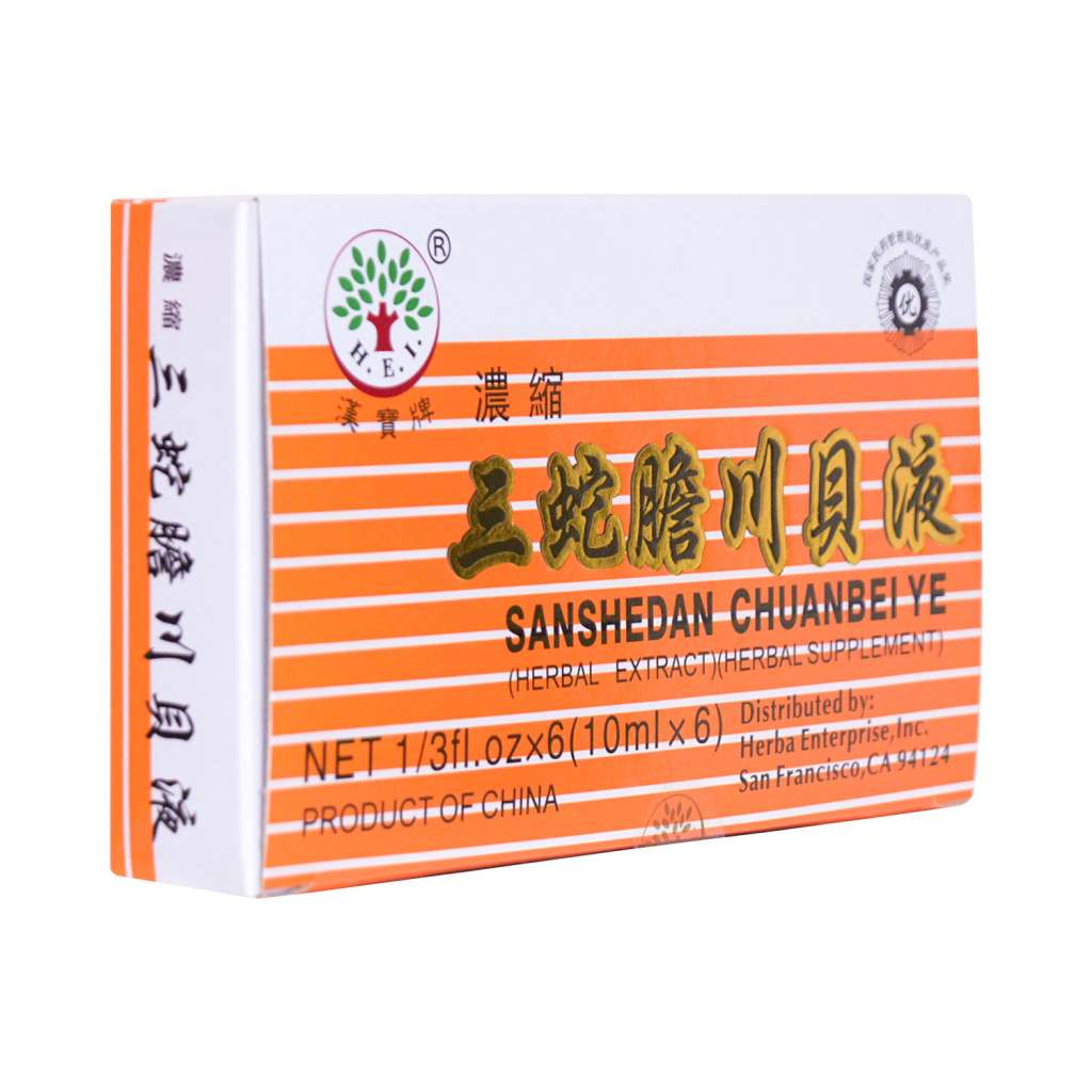 H.E.I. San She Dan Chuan Bei Ye Herbal Supplement 6Bottles/60ml - Tak Shing  Hong