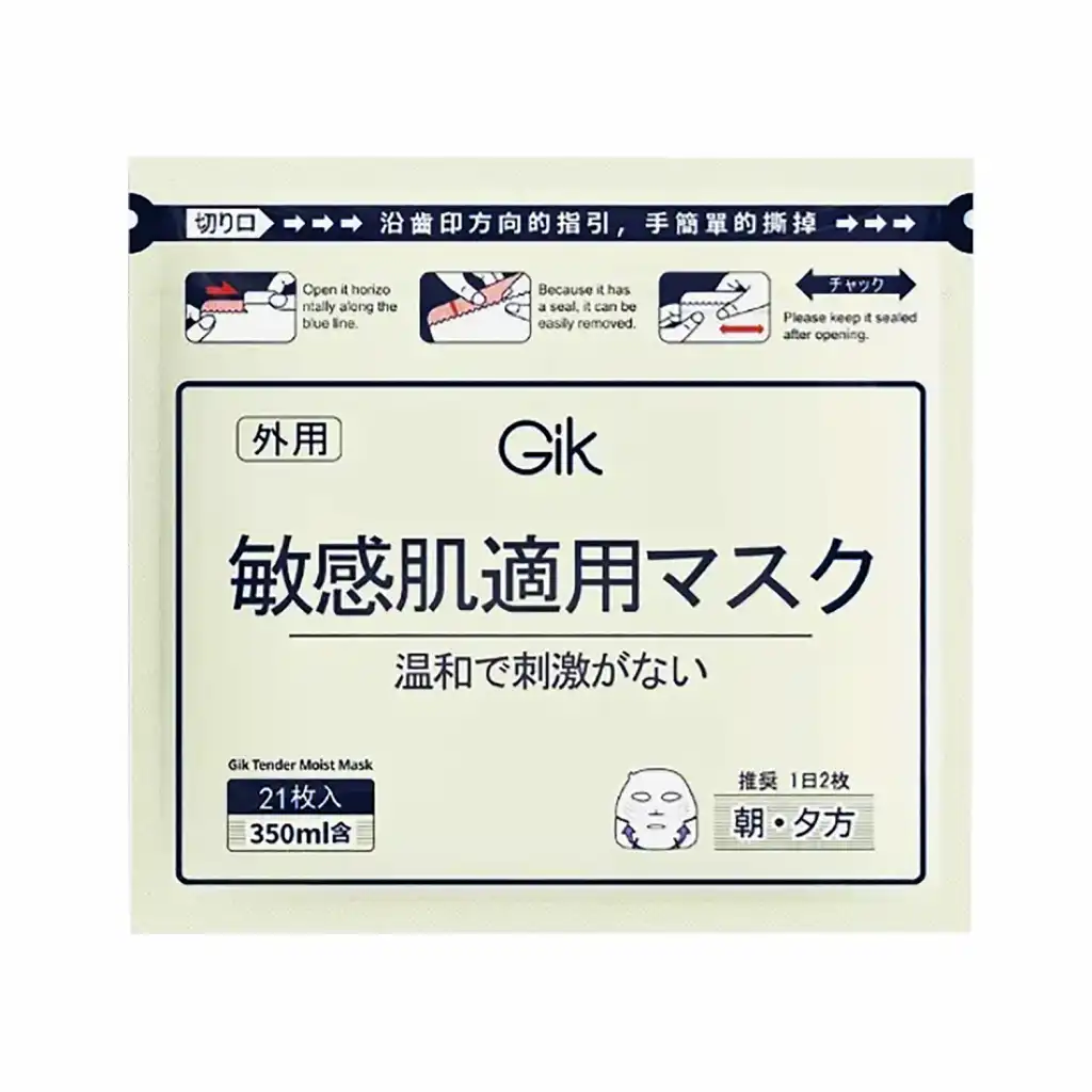 韩国GIK PRP系列 高保湿 修复毛孔 敏感肌专用面膜 21pcs/350ml