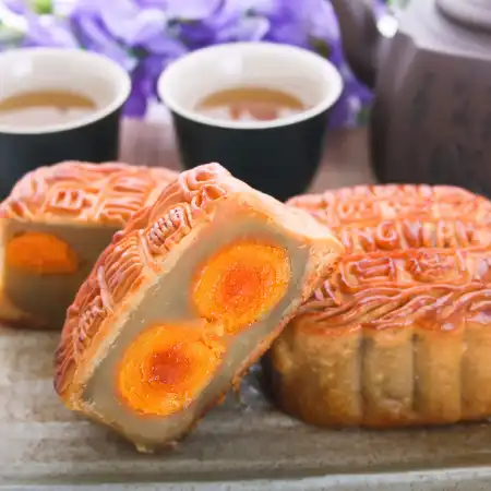 香港荣华 双黄莲蓉月饼 740g (#202)