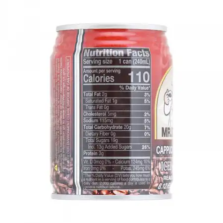 KING CAR Mr. Brown Iced Coffee Cappuccino Flavor 240ml