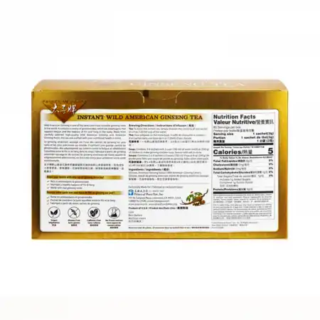 美国太子牌 野山花旗参 速溶茶 80pcs/240g