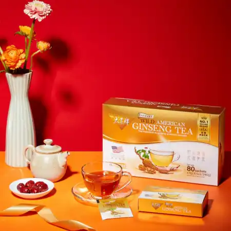 美国太子牌 野山花旗参 速溶茶 80pcs/240g