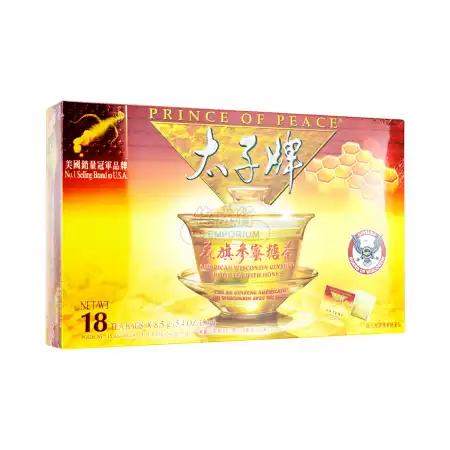 美国太子牌 纯正花旗参蜜糖茶 茶包 18pcs/153g