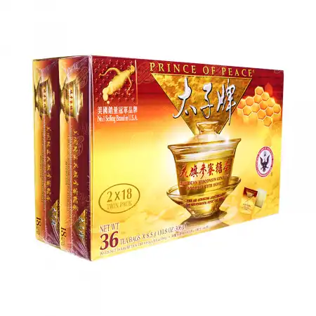 美国太子牌 纯正花旗参蜜糖茶 茶包 36pcs/306g