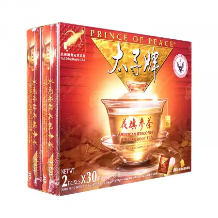 美国太子牌 原枝花旗参茶 60pcs/108g