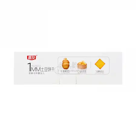 嘉友 1MM 薄脆土豆饼干 丝蓉蒜香味 180g