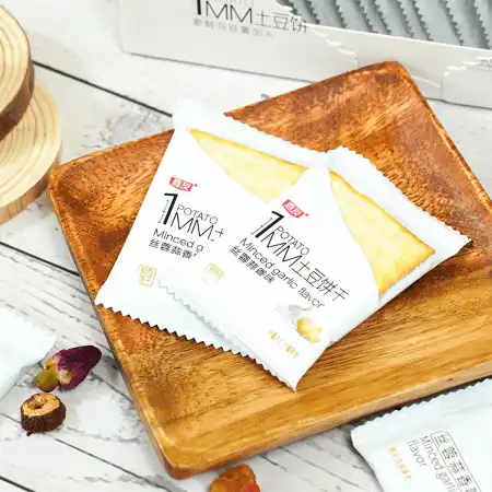 嘉友 1MM 薄脆土豆饼干 丝蓉蒜香味 180g