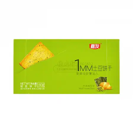 嘉友 1MM 薄脆土豆饼干 芥末海苔味 180g