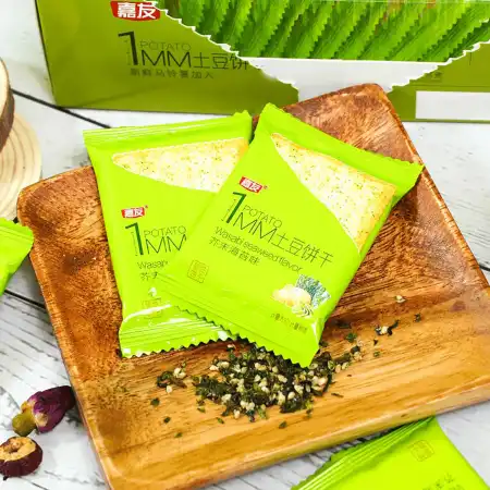 嘉友 1MM 薄脆土豆饼干 芥末海苔味 180g