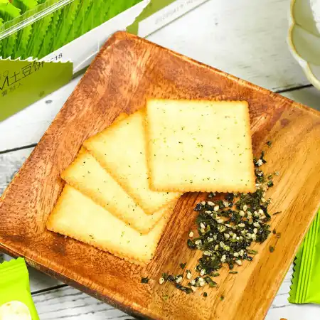 嘉友 1MM 薄脆土豆饼干 芥末海苔味 180g