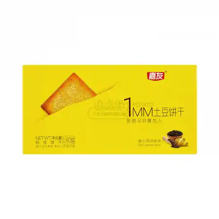 嘉友 1MM 薄脆土豆饼干 魅力黑胡椒味 180g