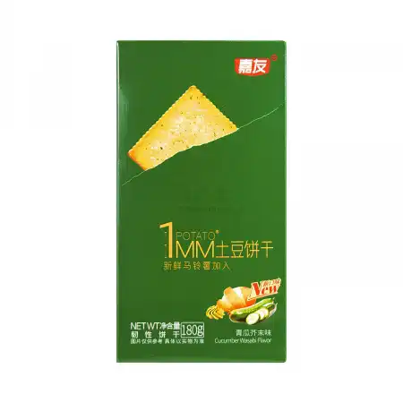 嘉友 1MM 薄脆土豆饼干 青瓜芥末味 180g