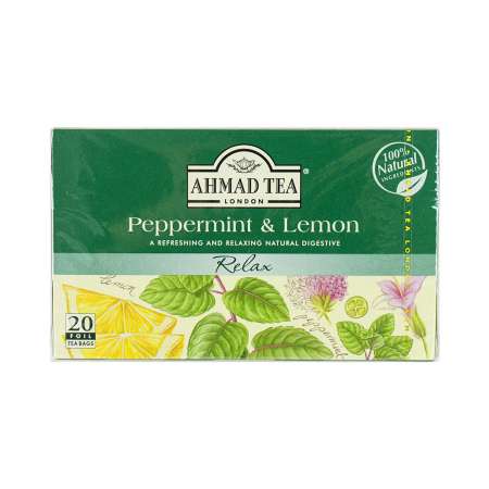 AHMAD TEA LONDON Peppermint & Lemon A Refreshing and Relaxing Natural  Digestive 30g (1.5gx20bags) - Tak Shing Hong