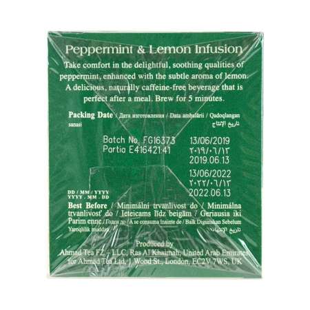 AHMAD TEA LONDON Peppermint & Lemon A Refreshing and Relaxing Natural  Digestive 30g (1.5gx20bags) - Tak Shing Hong