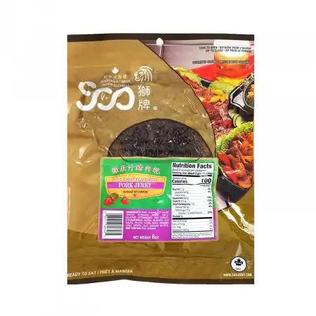 SOO Pork Jerky Hot Fruit Flavor 6oz 