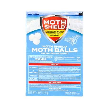  Moth Shield Moth Balls 4oz Pack (4, Fresh Linen) : Health &  Household