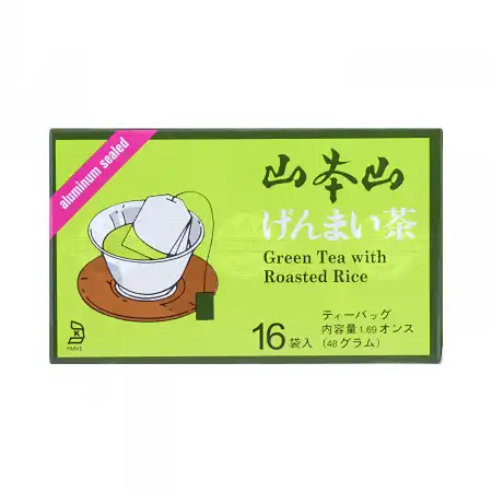YAMAMOTOYAMA Genmai-cha Green Tea with Roasted Rice 48g (16 Tea