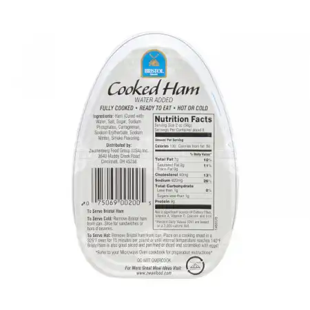 美国BRISTOL 火腿罐头 454g 