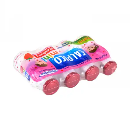 CALPICO Non-Carbonated Soft Drink, Strawberry Flavor 320ml(Mini:80mlX4Bottles)