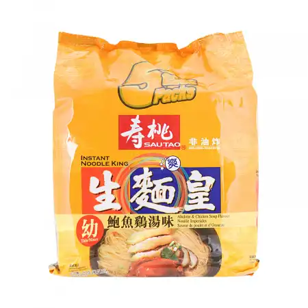 香港寿桃 生面皇 鲍鱼鸡汤味(幼) 5包入/350g