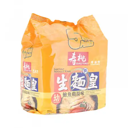 香港寿桃 生面皇 鲍鱼鸡汤味(幼) 5包入/350g